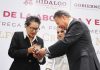 La ceremonia se llevó a cabo en el salón Benevento
