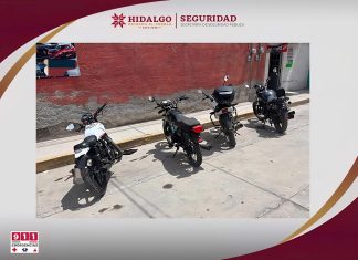 Recuperan autoridades cuatro motos presuntamente robadas; detienen a dos personas