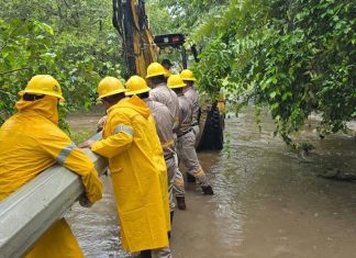 Restablece CFE servicio eléctrico en Hidalgo al 77% de usuarios afectados por lluvias