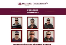 Caen seis presuntos narcomenudistas en Mixquiahuala