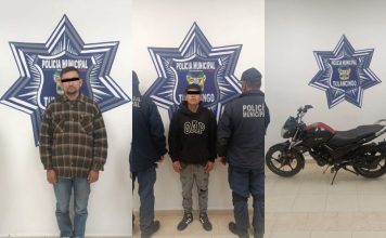 Detienen en Tulancingo a dos personas y aseguran arma, drogas y motocicletas robadas