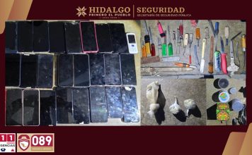 Encuentran armas blancas, drogas y teléfonos en dos ceresos