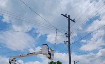 Restablecen al 100% servicio de energía eléctrica tras intensas lluvias