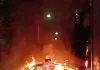 Accidente en Tepeji del Río deja tres heridos y un vehículo calcinado