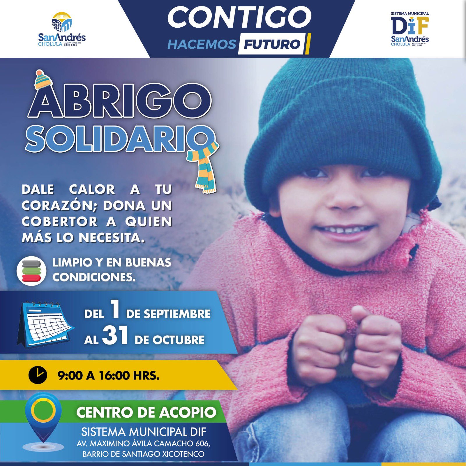 Join the Solidarity Coat Drive in San Andrès Cholula to Support Vulnerable Families