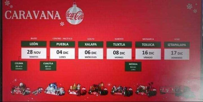 La caravana Coca Cola podr a llegar a Puebla