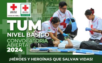 ¡Convocatoria abierta! Capacítate como técnico en urgencias médicas en Cruz Roja Mexicana Ciudad de Puebla