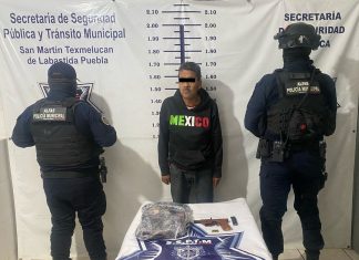 La policía municipal detuvo a un hombre en portación de un objeto metálico con características similares a un arma de fuego