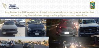 Hay 5 vehículos asegurados y 5 personas detenidas