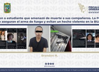 Vinculan a proceso a Brandon N, joven que amenazó con una masacre contra estudiantes de la BUAP