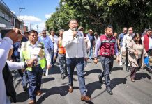 Armenta supervisa obras en Camino Real y Zavaleta