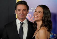 Hugh Jackman y Sutton Foster debutan como pareja en alfombra roja