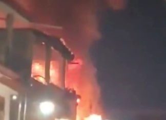 Incendio en rosticería de San Andrés Cholula moviliza a cuerpos de emergencia