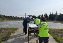 Con ambulancia aérea, gobierno estatal agiliza atención médica a menor