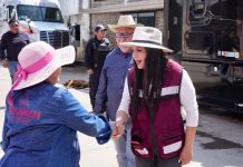 Tonantzin Fernández impulsa jornada de limpieza en Santiago Mixquitla