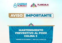 Capam dará mantenimiento al pozo Colina 3 para garantizar servicio en Tlaxcala capital