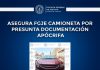 Asegura FGJE camioneta por presunta documentación apócrifa