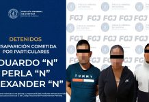 Detiene FGJE a una mujer y dos hombres por desaparición cometida por particulares