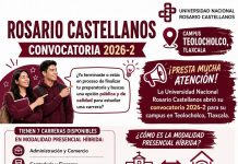 La Universidad Rosario Castellanos lanza convocatoria para siete licenciaturas en Teolocholco
