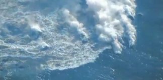 Captan enorme erupción submarina en Japón