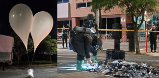 Envían más globos con basura a Corea del Sur