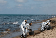 Derrame de petróleo causa cierre de playas en Valencia