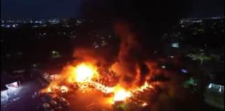 Explosión e incendio devastan planta de Gas LP en Culiacán Explosión e incendio devastan planta de Gas LP en Culiacán