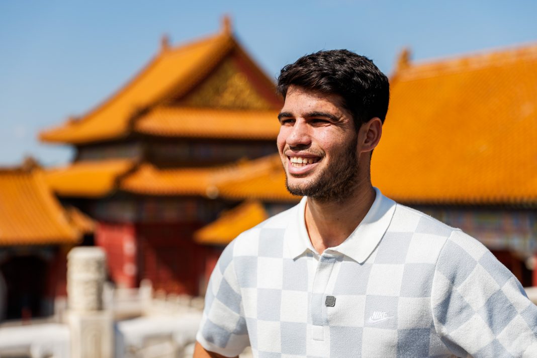Alcaraz y Gauff disfrutan de la Ciudad Prohibida en la antesala del Abierto de China