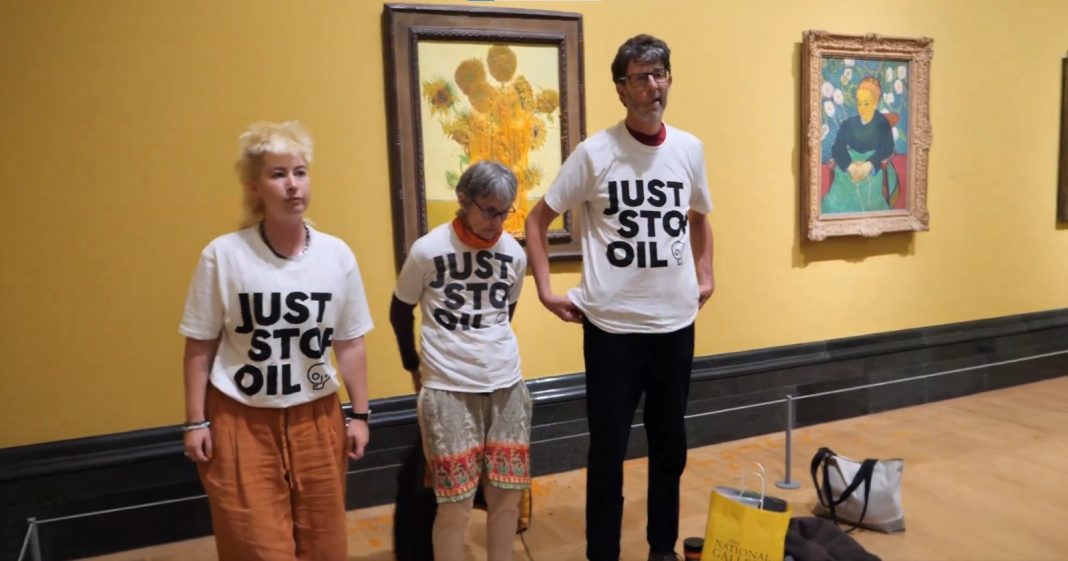 Just Stop Oil vuelve a tirar sopa a obras de Van Gogh como protesta