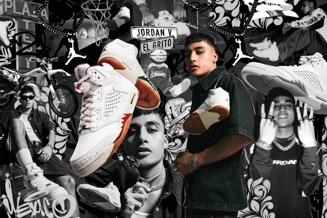El Malilla con los nuevos Air Jordan V 