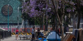 Hallan restos óseos en campamento de migrantes en CDMX Hallan restos óseos en campamento de migrantes en CDMX