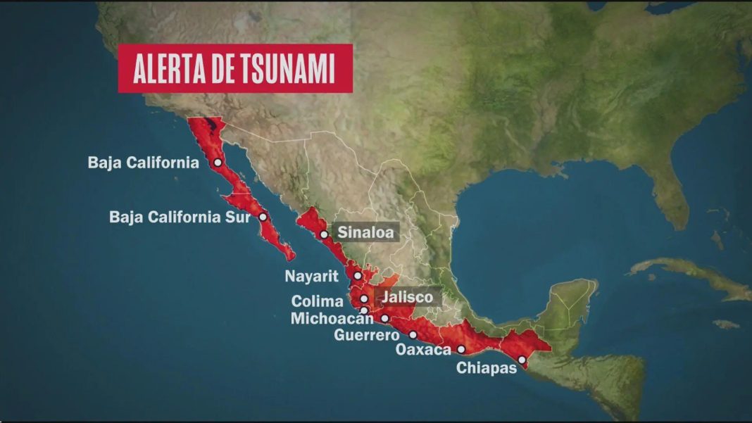 Monitorean costas mexicanas tras alerta de tsunami por sismo en Rusia