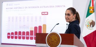 México alcanza cifra récord de inversión extranjera directa en 2025