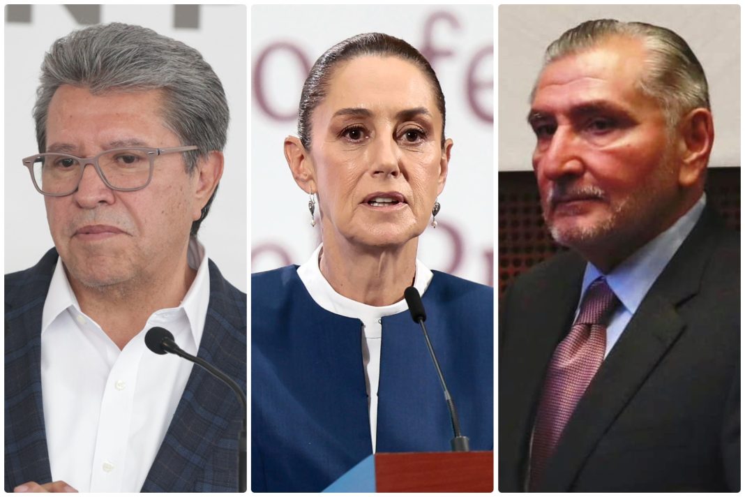 monreal-sheinbaum-adan-augusto-lopez Sheinbaum respalda liderazgo de Adán Augusto en el Senado