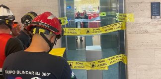 Desplome de elevador en Plaza Mitikah deja dos heridos Desplome de elevador en Plaza Mitikah deja dos heridos