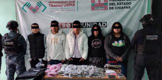 Detienen a cinco presuntos miembros del CJNG en Chiapas