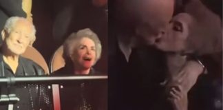 Captan a doña Cuquita, viuda de Vicente Fernández, con un misterioso hombre