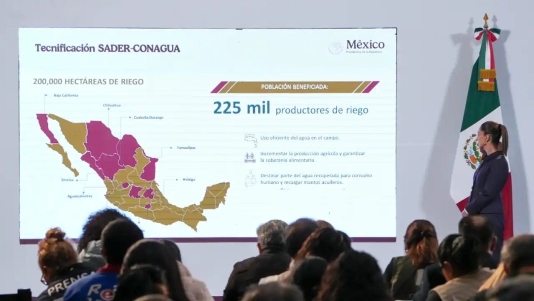 sheinbaum-agua Sheinbaum propondrá reforma para combatir acaparamiento de agua