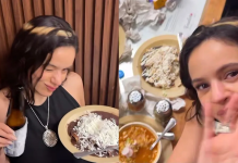Rosalía disfruta pozole y compra piñata en Ciudad de México