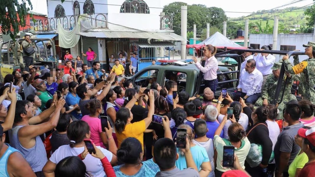 Sheinbaum respondió reclamos por desaparecidos tras su visita a Poza Rica, Veracruz
