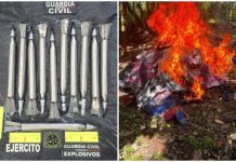 Desmantelan campamento clandestino con explosivos en Michoacán