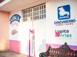 Grecia Quiroz inauguró Farmacia Gratuita en San Andrés Coru como parte del legado de Carlos Manzo