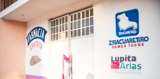 Grecia Quiroz inauguró Farmacia Gratuita en San Andrés Coru como parte del legado de Carlos Manzo