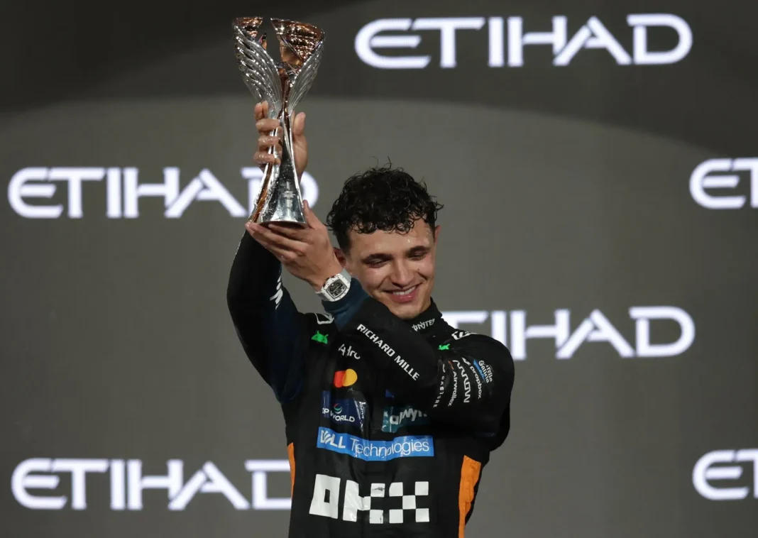 Lando Norris se coronó campeón mundial de Fórmula 1 en el Gran Premio de Abu Dhabi 2025