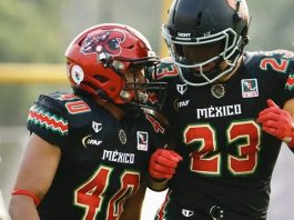 México vence a Canadá en histórico regreso del futbol americano Senior