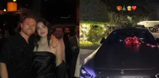 Canelo Álvarez sorprende a su hija con lujoso automóvil en Navidad