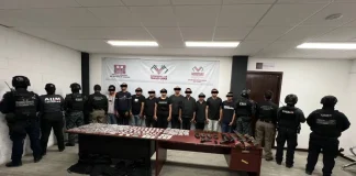 Detienen a 12 presuntos integrantes del CJNG en Chiapas Detienen a 12 presuntos integrantes del CJNG en Chiapas