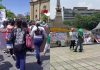 Madres buscadoras protestan en el Ángel de la Independencia y la catedral de Guadalajara previo al México vs Corea